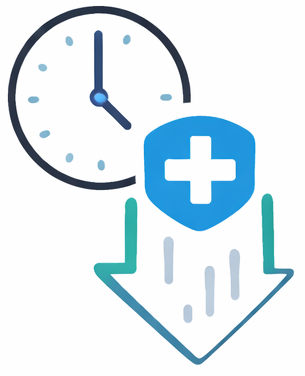 Screenshot of the Calcium Health platform showing an ACL Demo Pathway with a visual task flow, including steps like 'Prepare Your Body,' 'Prepare Your Home,' and 'Washing Instructions.' Each task is labeled as 'Not supported' with an 'Interview' option.