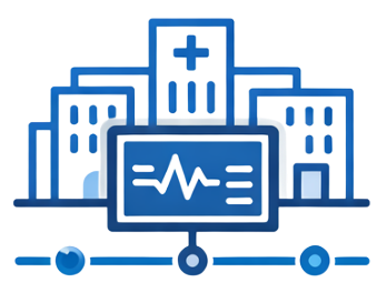 Mobile screen showing the Calcium app's HealthIndex interface with a score of 107, surrounded by icons representing different health metrics like activity, heart rate, temperature, and goals. Below, a progress card for 'Week 1 with your calcium coach' and a 'Get Connected' section are visible.