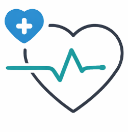 Mobile screen showing the Calcium app's HealthIndex interface with a score of 107, surrounded by icons representing different health metrics like activity, heart rate, temperature, and goals. Below, a progress card for 'Week 1 with your calcium coach' and a 'Get Connected' section are visible.